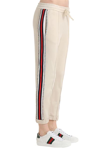 gucci pants with white shirt|Gucci track pants women's.